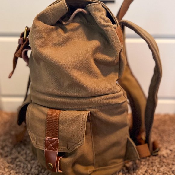 Koolertron Canvas DSLR Camera Backpack with Rain Cover and Inner Padding - Picture 2 of 11